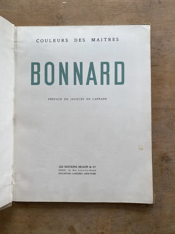 Bonnard - Bonnard und Jacques de Laprade: (ee0)