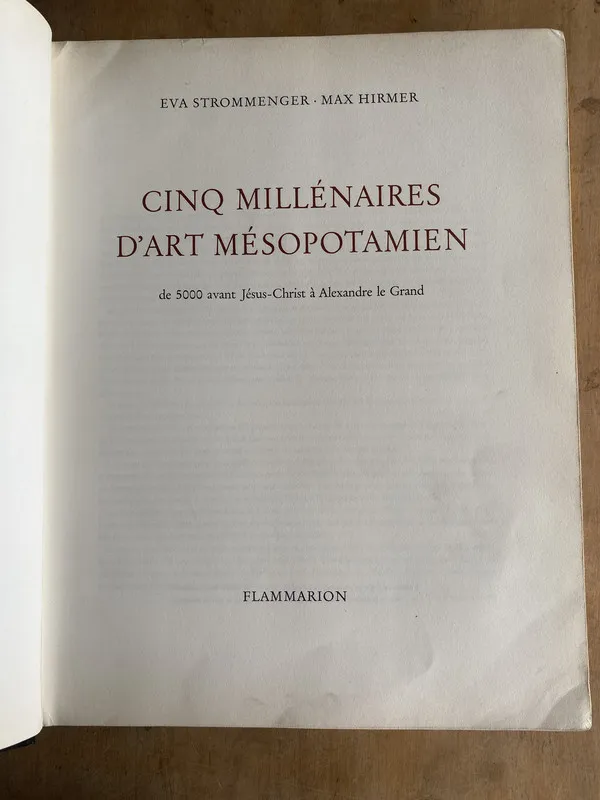 Cinq millenaires d'art mesopotamien - Strommenger (k7)