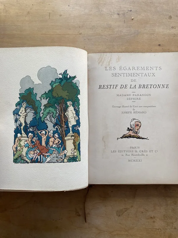 Les egarements sentimentaux - De la Bretonne Restif (nn7)