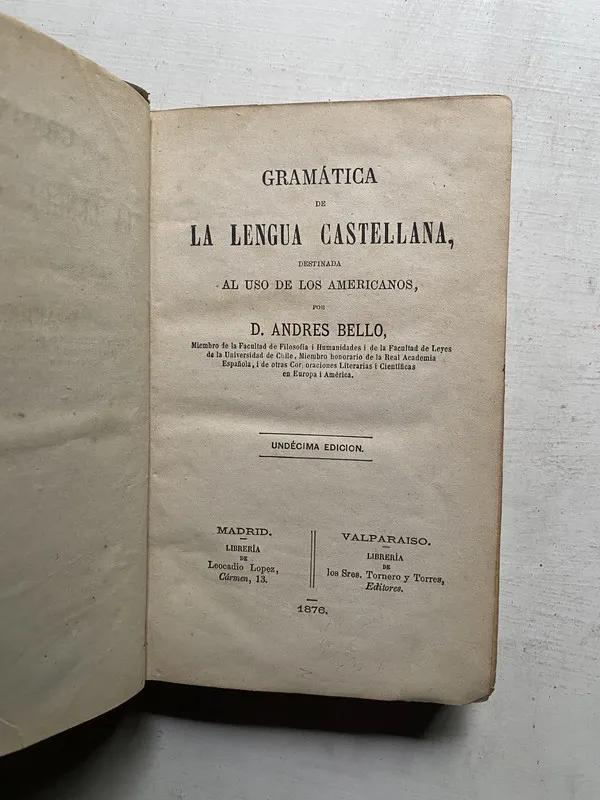 Gramatica de la lengua castellana - Bello D. Andres (4e3)