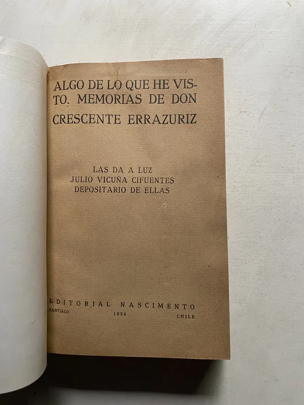 Algo de lo que he visto. - Errazuriz Valdivieso (4e3)
