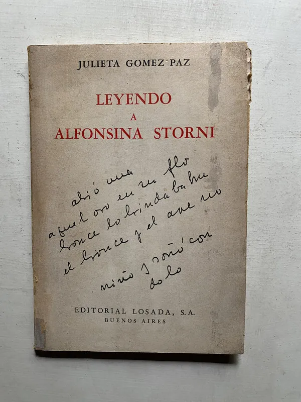 Leyendo a Alfonsina Storni - Gomez Paz Julieta (4e3)