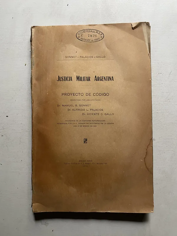 Justicia militar argentina - Gonnet (4e3)