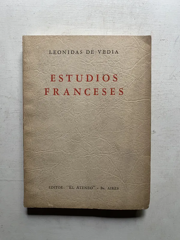 Estudios franceses - De Vedia Leonidas (4e3)