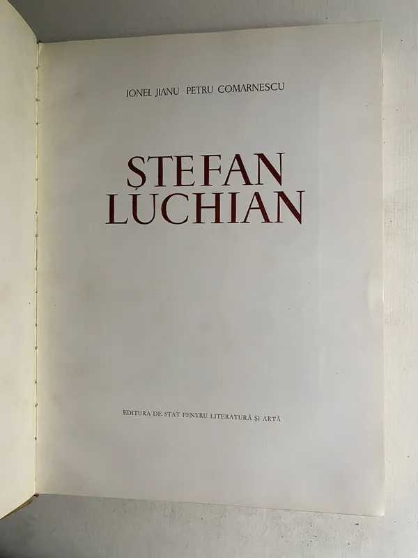 Stefan Luchian - Jianu Ionel; Comarnescu Petru (4e7)
