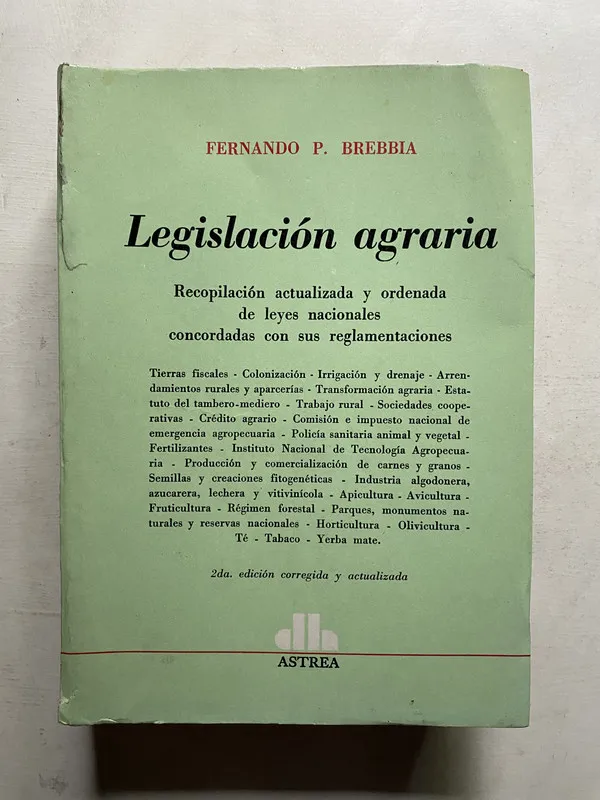 Legislacion agraria - Brebbia Fernando P. (4e4)