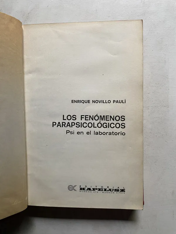 Los fenomenos parapsicologicos - Novillo Pauli (4e5)