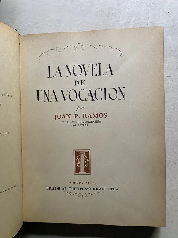 La novela de una vocacion - Ramos Juan P. (4k4)