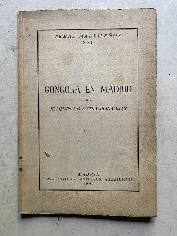 Gongora en Madrid - Entrambasaguas Joaquin de (4k4)