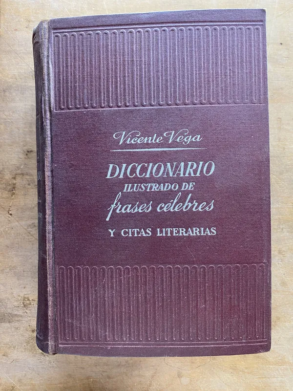 Tapa de Diccionario ilustrado de frases celebres y - Vega (jj6)