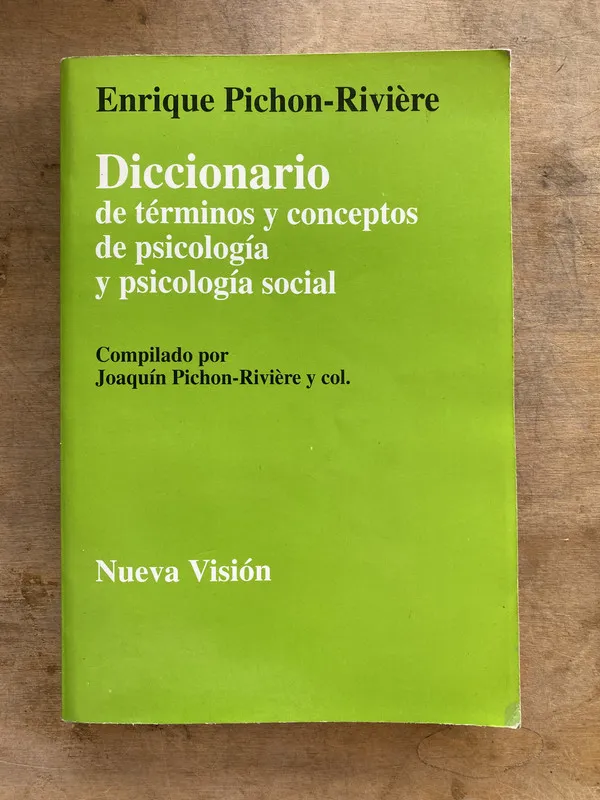 Tapa de Diccionario de terminos y conceptos - Pichon-Riviere (jj7)