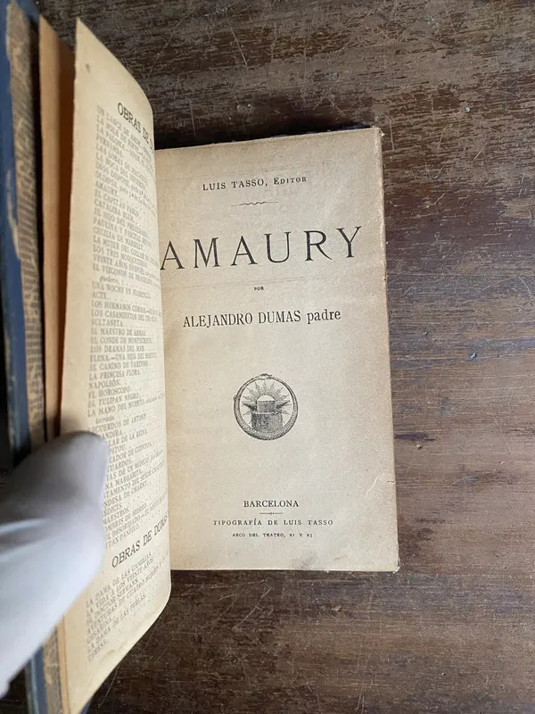 Tapa de Amaury - Dumas Alejandro (padre) (4p7)