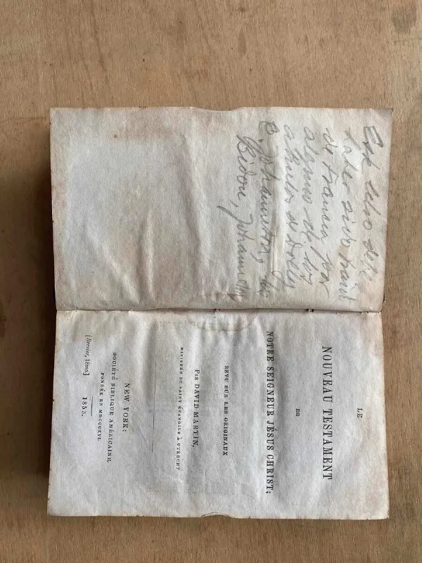 Tapa de Le Nouveau Testament De Nortre Seigneur Jesus Christ (o3)
