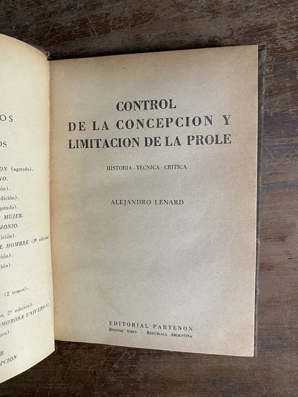 Control de la Concepcion y Limitacion de la - Lenard (4p6)