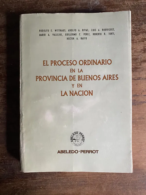 El Proceso Ordinario en la Provincia de - Witthaus (4p6)