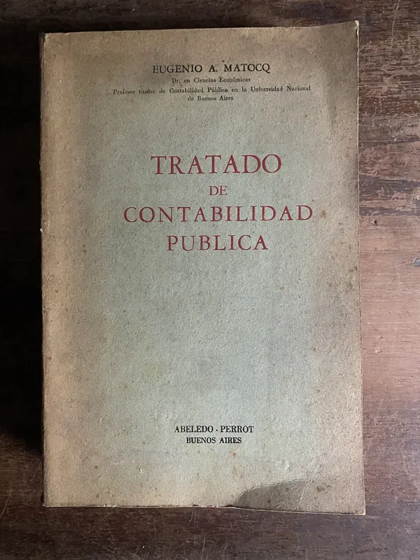 Tapa de Tratado de Contabilidad Publica - Matocq Eugenio A. (4p6)