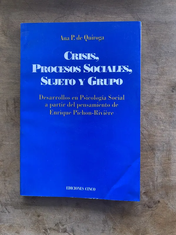 Crisis Procesos Sociales Sujeto y Grupo - de Quiroga (PP7)