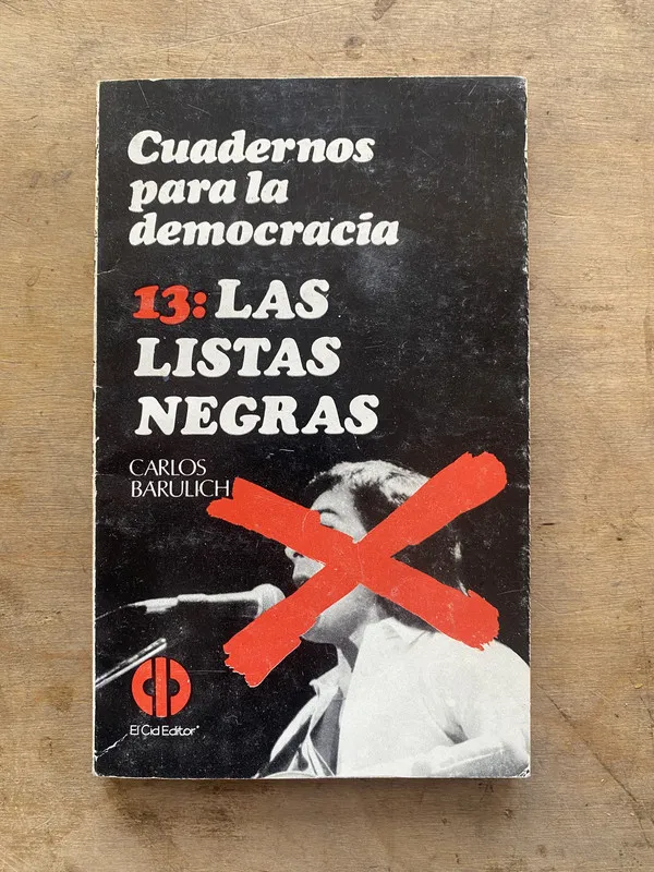 Tapa de Cuadernos para la democracia 13: Las listas - Barulich (PP7