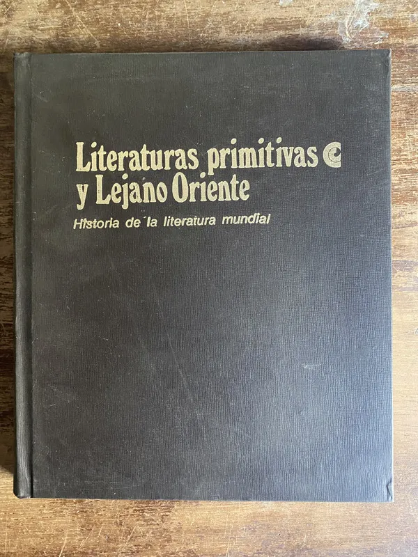 Literaturas primitivas y Lejano Oriente - (4o7)