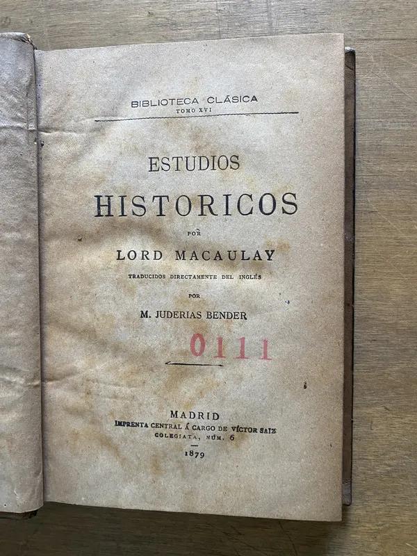 Estudios Historicos - Macaulay Lord (3z6)