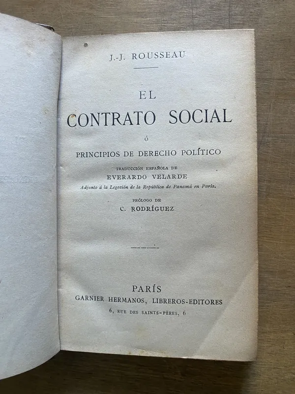 El Contrato Social - Rousseau Jean-Jacques (3z6)