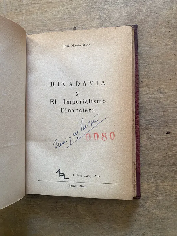 Tapa de Rivadavia y El Imperialismo Financiero - Rosa (3z4)