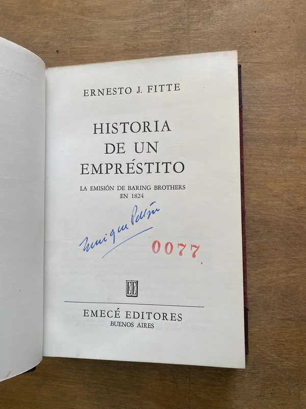 Historia de un emprestito - Fitte Ernesto J. (3z3)