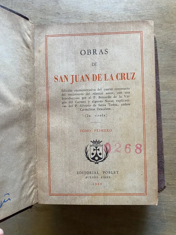 Obras de San Juan de la Cruz - Juan de la Cruz San (3y6)