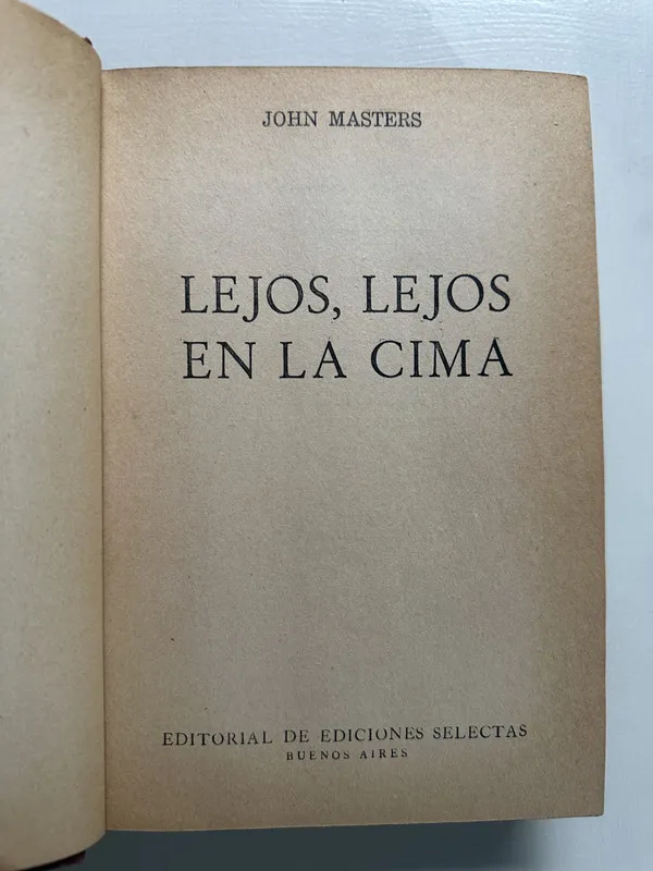 Lejos lejos en la cima - Masters John (4S1)