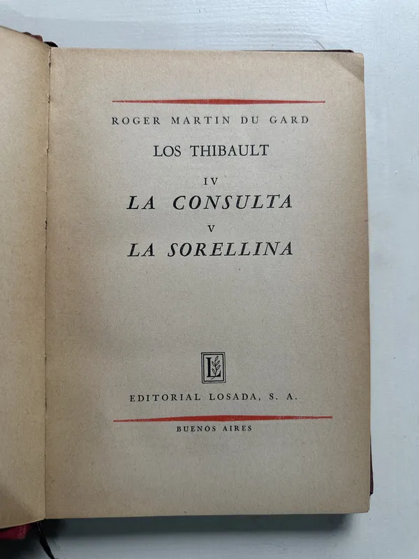 Los Thibault IV-V - Martin du Gard Roger (4S1)