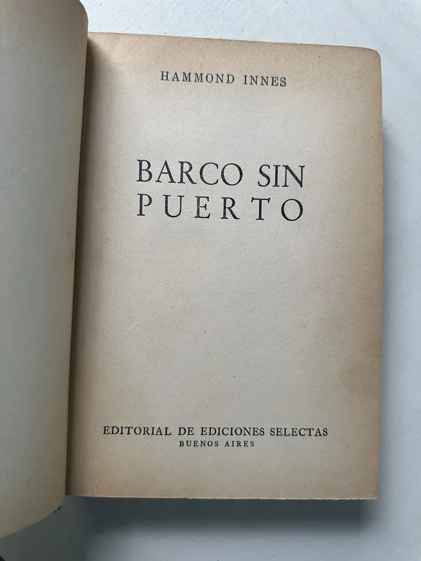 Barco sin puerto - Innes Hammond (4S1)