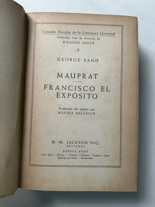 Tapa de Mauprat - Sand George (4S1)