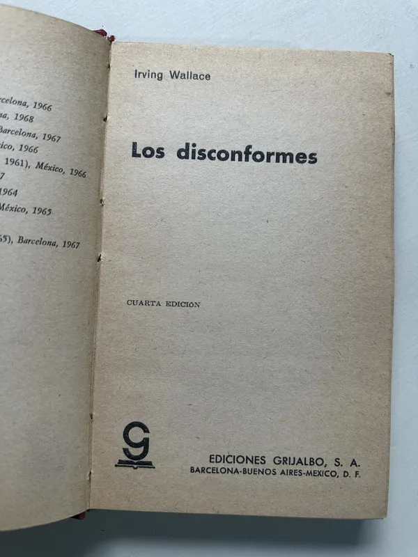 Los disconformes - Wallace Irving (4S1)
