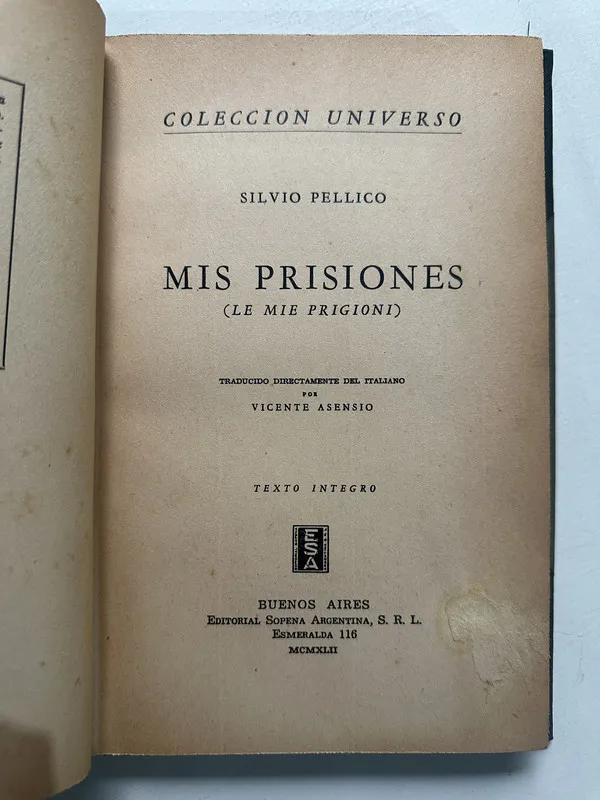 Mis prisiones - Pellico Silvio (4S1)