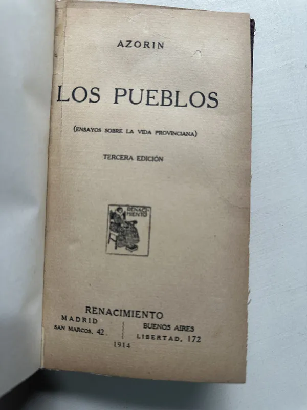 Los pueblos - Azorin (4S1)