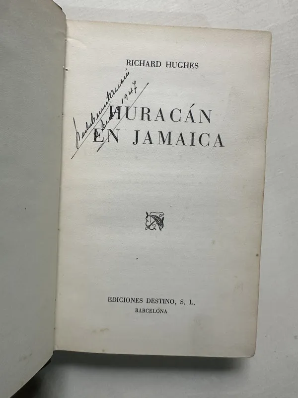 Tapa de Huracan en Jamaica - Hughes Richard (4S1)