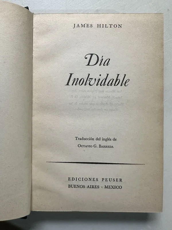 Dia inolvidable - Hilton James (4S2)
