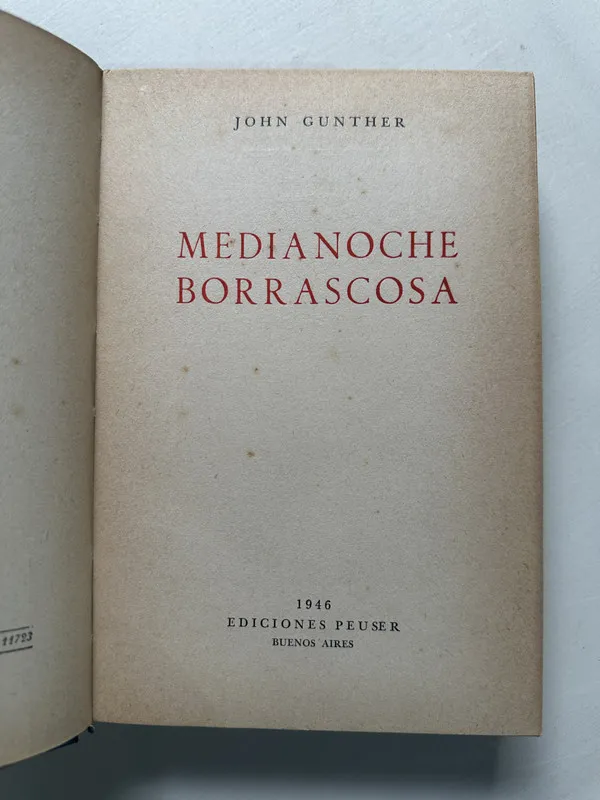 Medianoche borrascosa - Gunther John (4S2)
