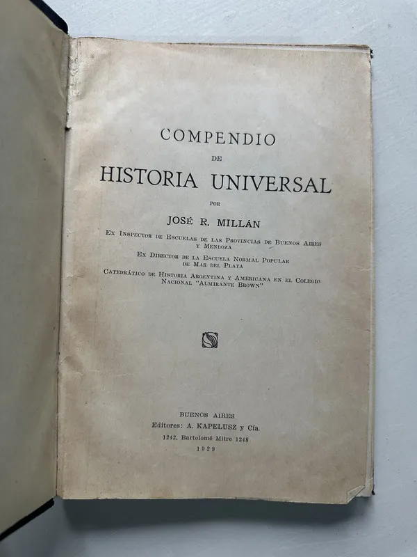 Compendio de historia universal - Millan Jose R. (4S2)