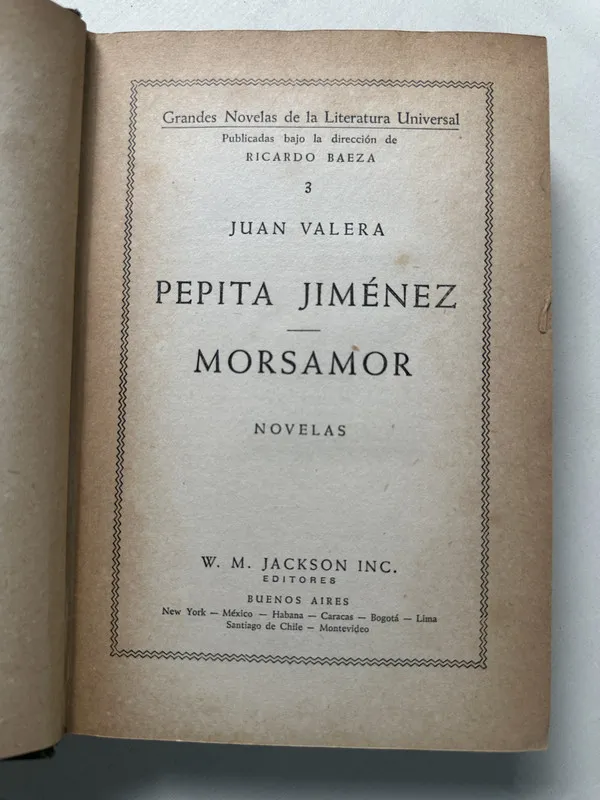 Pepita Jimenez; Morsamor - Valera Juan (4S2)