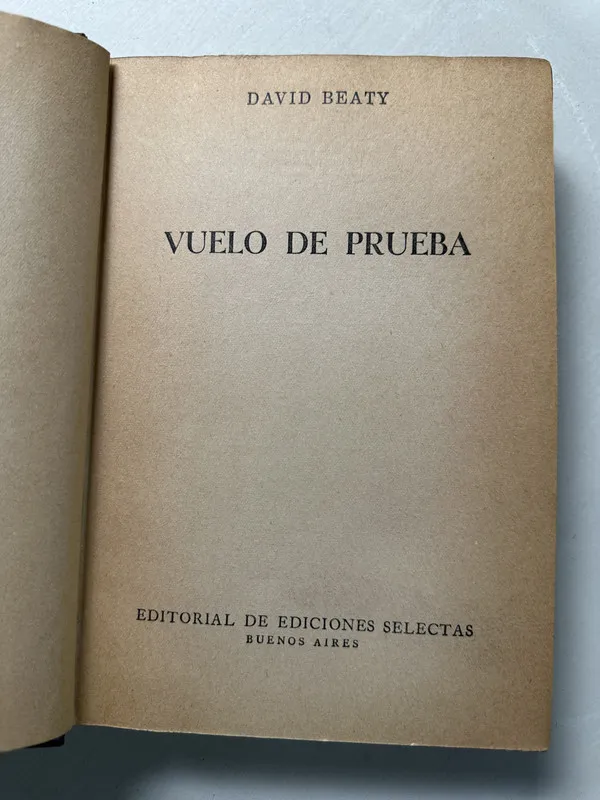 Vuelo de prueba - Beaty David (4S2)