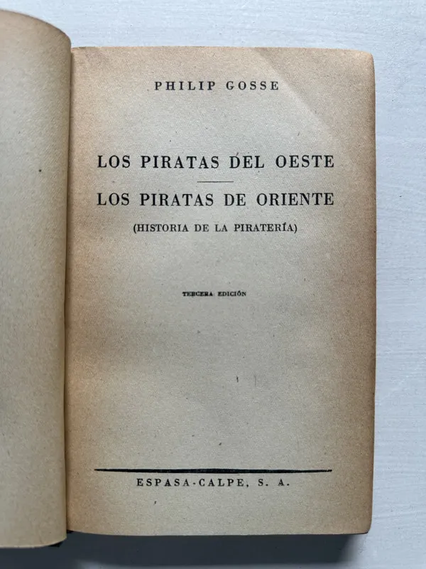 Los piratas del oeste; Los piratas de oriente - Gosse (4S3)