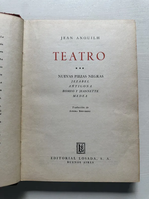 Teatro - Anouilh Jean (4S3)