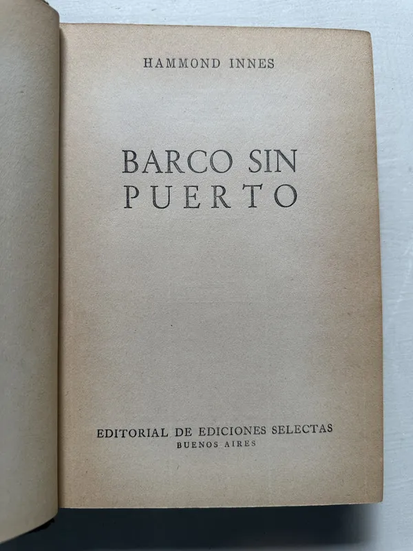Barco sin puerto - Innes Hammond (4S3)