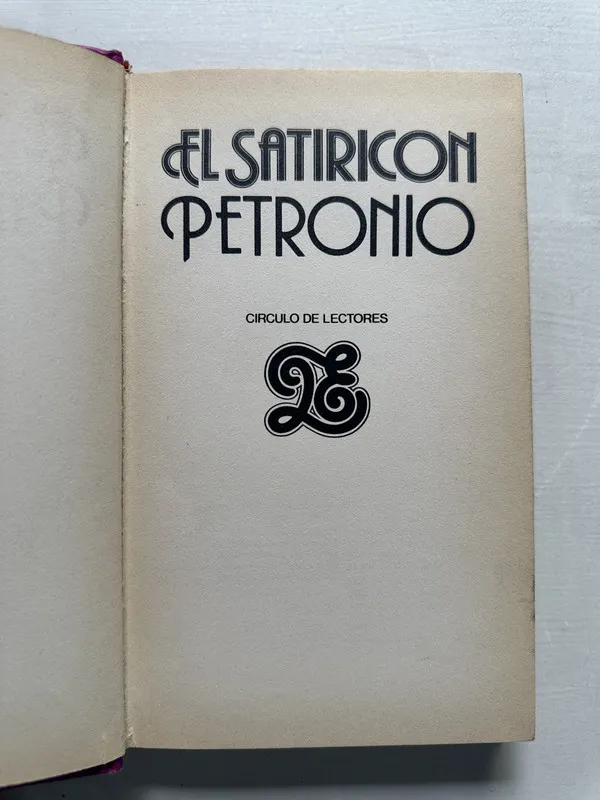 El Satiricon - Petronio (4S3)