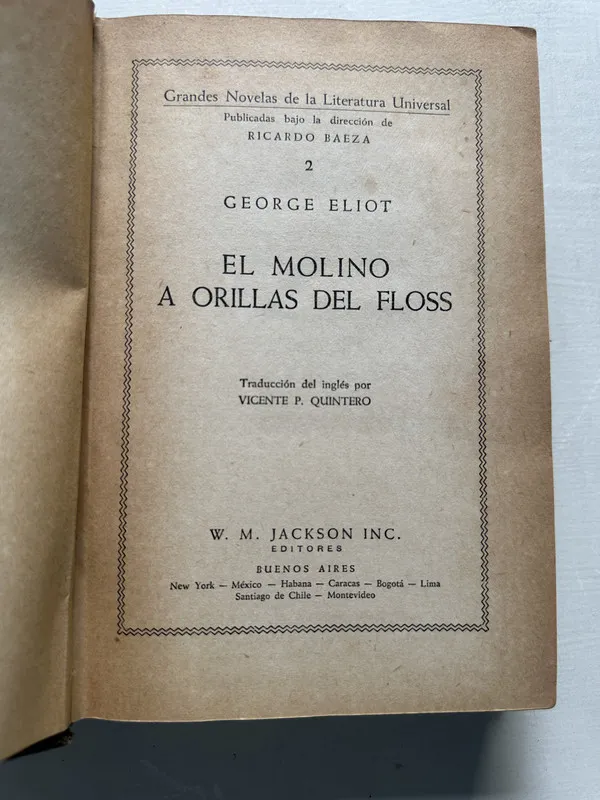 El molino a orillas del Floss - Eliot George (4S3)