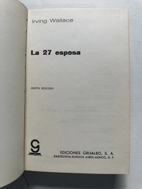 La 27 esposa - Wallace Irving (4S3)