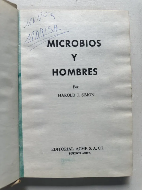 Microbios y hombres - Simon Harold J. (4S3)
