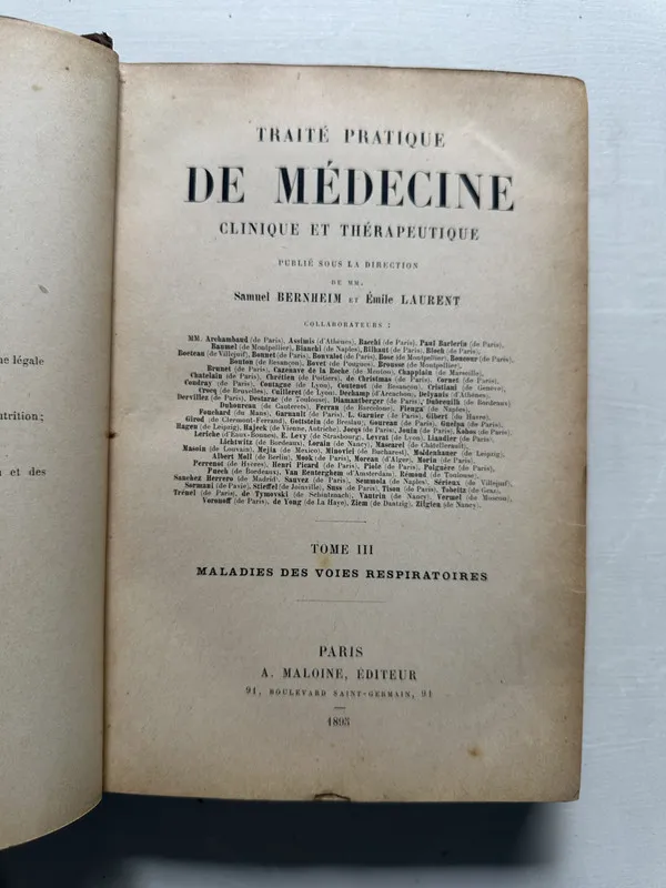 Tratado practico de medicina clinica y - Bernheim (4S3)