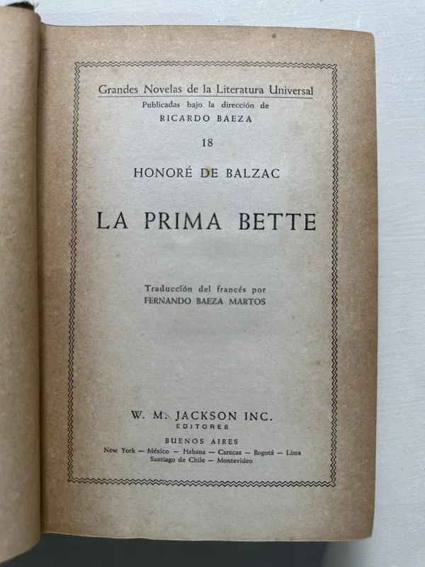 La prima Bette - Balzac Honore de (4S3)
